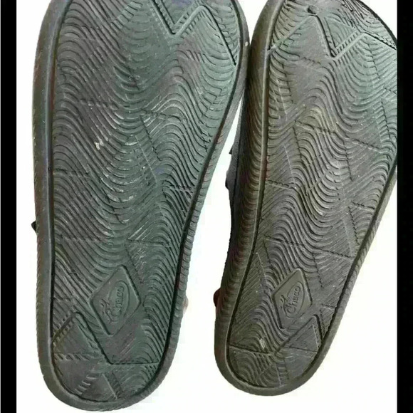 Chaco Chillos Clogs Rubber Youth 6 Black Orange Rubber Strapback - Picture 5 of 5